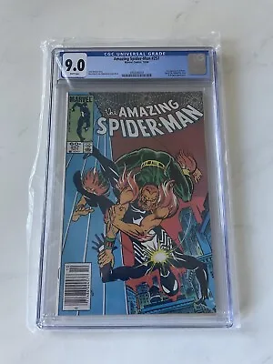Buy The Amazing Spider-Man #257 CGC 9.0 NEWSSTAND (Oct 1984, Marvel) *new Slab* • 79.26£