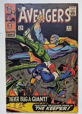 Buy Avengers 31 Marvel 1966 Silver Age Comic  Never Bug A Giant Captain America • 27.98£