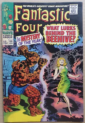 Buy Fantastic Four #66, Key Issue With The Origin Of  Him  Begins, High Grade Fn+ • 110£