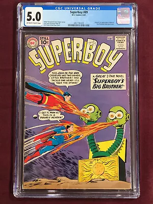 Buy Superboy 89 Cgc 5.0 Jerry Siegel Curt Swan 1961 • 236.45£