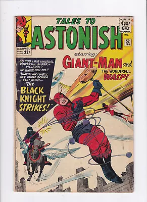 Buy Tales To Astonish #52 [1964 Gd/vg]  The Black Knight Strikes!   Giant-man & Wasp • 87.37£