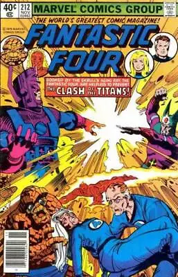 Buy Fantastic Four (1961) # 212 Newsstand (3.0-GVG) Galactus Vs. The Sphinx 1979 • 4.05£