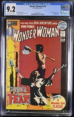 Buy Wonder Woman #199 (1972) Cgc 9.2 Oww Classic Jeff Jones Gothic Bondage Cover • 219.86£