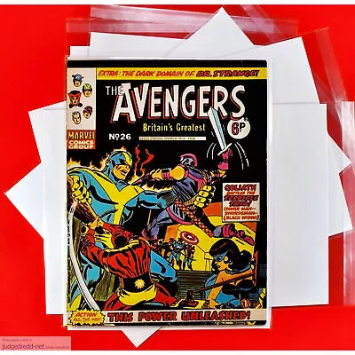 Buy The Avengers 26     1 Marvel Comic Book Bag And Board 16 3 74 UK 1974 (Lot 2420 • 8.99£