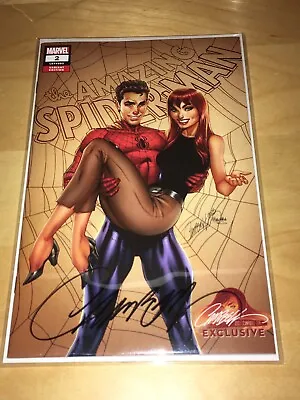 Buy THE AMAZING SPIDER-MAN #2 - J Scott Campbell Exclusive Variant Signed COA - NM • 44£