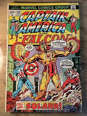 Buy Captain America #160 (1973) Key! 1st Appearance Of Solarr Bronze Age Fn+ • 9.59£