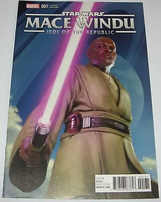 Buy Mace Windu: Jedi Of Republic No 1 Star Wars Marvel Variant Edition October 2017 • 3.99£