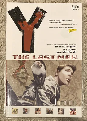 Buy Y The Last Man Book 1 Unmanned Vaughan Trade Paperback Vertigo 2003 In Mailer • 5.49£