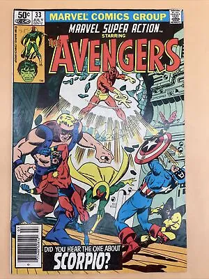 Buy 1981 Marvel Avengers #33 MARVEL  SUPER Action Comic Avengers July No.33 Gift • 6.99£