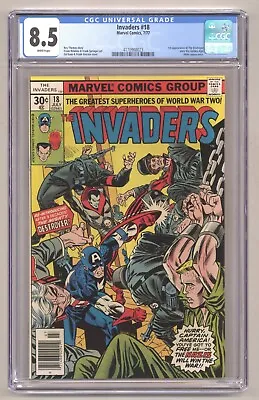 Buy Invaders 18 (CGC 8.5) 1st App. The Destroyer Robbins Newsstand 1977 Marvel M949 • 43.82£