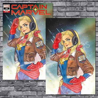 Buy 🔥 Captain Marvel #16 Exclusive Peach Momoko Trade + Virgin Variant Set Preorder • 39.38£