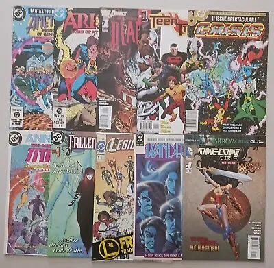 Buy Lot Of 10 DC #1's Crisis, Teen Titans, Deadman PLUS (All VF+/NM) • 18.18£