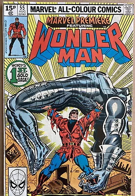 Buy Marvel Premiere Featuring Wonder Man #55 1980 First App Wonder Man Nice Key 🔑 • 14.99£