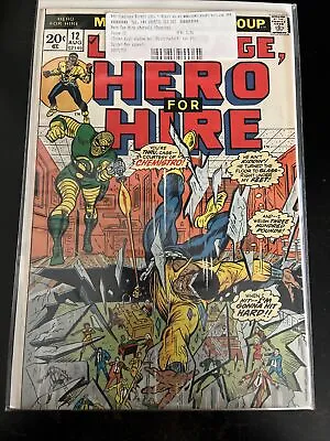 Buy HERO FOR HIRE 12 1st CHEMISTRO 1973 LUKE CAGE SPIDER-MAN VFN- • 30£