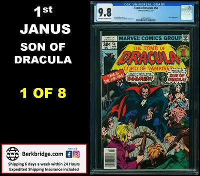Buy TOMB OF DRACULA 54 CGC 9.8 BLADE APPEARANCE 3/1977 💎 1st JANUS 1 OF ONLY 8 • 478.55£