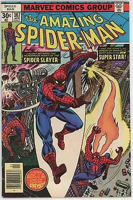 Buy Amazing Spider Man #167 (1963) - 5.5 FN- *1st App Will O'The Wisp* • 6.96£