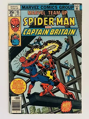 Buy Marvel Team-up #65 4.5 Vg+ 1977 1st Appearance Of Us Captain Britain Marvel • 23.59£