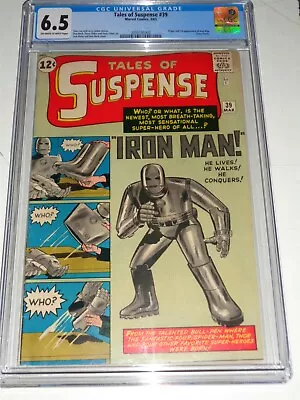 Buy Tales Of Suspense #39 Cgc 6.5 Fn+ Marvel March 1963 Off-white Pages Comics (sa) • 39,999.99£