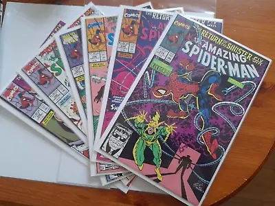 Buy Amazing Spider-Man #334 - #340 1990 Return Of The Sinister Six VFINE- 7.5 • 44.99£
