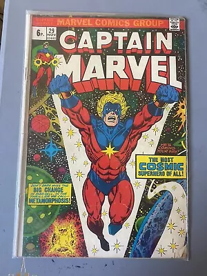 Buy Captain Marvel #29 - UK Variant Marvel Comics November 1973 • 9.99£