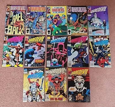 Buy Daredevil Man Without Fear Marvel Comics Lot Of 13 Issues VTG 80s 90s #216-315 • 27.66£