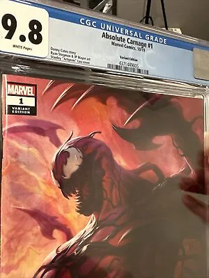 Buy Absolute Carnage #1 - CGC 9.8 WP - Variant Cover - Artgerm - 2019 - Marvel • 59.37£