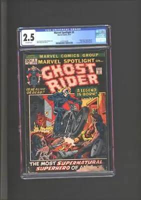 Buy Marvel Spotlight #5 CGC 2.5 Origin & 1st App Of Ghost Rider 1st App Of Roxanne S • 657.18£