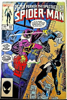 Buy SPECTACULAR SPIDER-MAN #93 VFN 1984 KINGPIN BLACK CAT THE ANSWER Marvel Comics • 3.99£