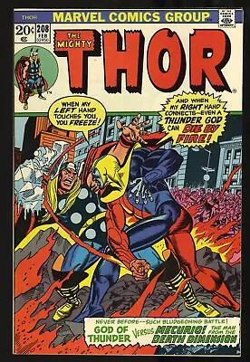 Buy Thor #208 NM- 9.2 1st Appearance Of The Fourth-Dimensional Man! Marvel 1973 • 28.15£
