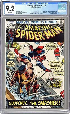 Buy Amazing Spider-Man #116 CGC 9.2 1973 4096195011 • 103.90£