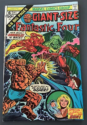 Buy Fantastic Four Giant Size #6 (Marvel Comics, 1975) • 10.25£