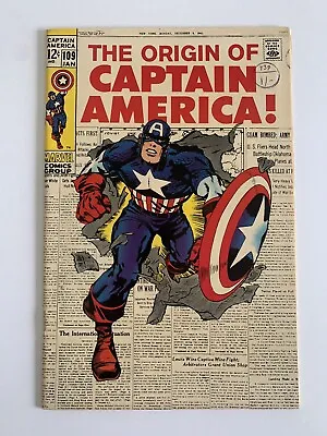 Buy Captain America 109 (1968) - Very Fine (VF) • 75£