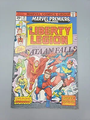 Buy Vintage Marvel Premiere Vol 1 #29 April 1976 Lo The Liberty Legion Comic Book • 15.77£
