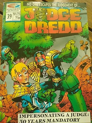 Buy Judge Dredd Quality Comics Us Issue 39 Exciting Titan Promos Dez Skinn 2000ad • 6.89£