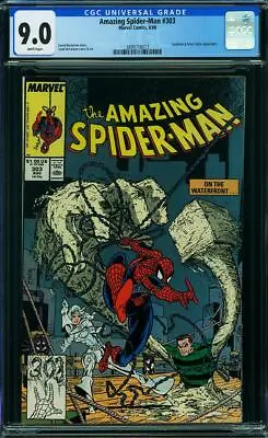 Buy AMAZING SPIDER-MAN  #303  VF/NM9.0 Graded WHITE PAGES! CGC   3899718013 • 48.22£