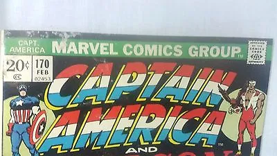 Buy Captain America The Falcon Feb 170 Marvel Comic Book • 11.85£