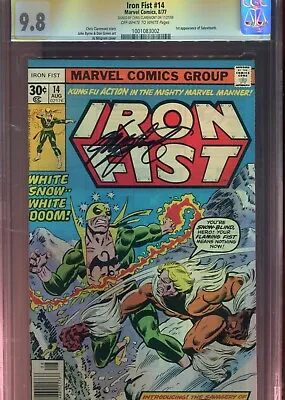 Buy Iron Fist #14 CGC 9.8 Marvel Comics 8/77 Signed Chris Claremont • 6,000£
