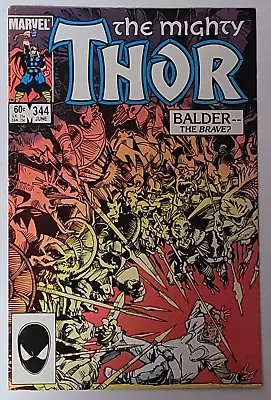 Buy (the Mighty) Thor #344 (marvel 1984) Direct Ed~fn+(6.5) 1st Malekith The Accused • 8.30£