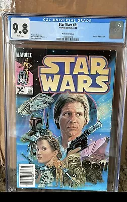 Buy Star Wars #81 CGC 9.8 Newsstand, (1984) Boba Fett Escapes Sarlaac Pit Key • 1,319.21£