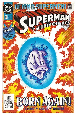 Buy DC Comics ACTION COMICS #687 First Print Reign Of The Supermen • 1.56£