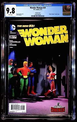 Buy Wonder Woman #29,  Robot Chicken  Justice League Restroom Cover, CGC 9.8 • 138.56£