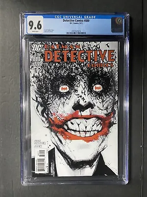 Buy Detective Comics #880 CGC 9.6 White Pages Joker Cover By Jock DC Comics 2011 • 180.31£