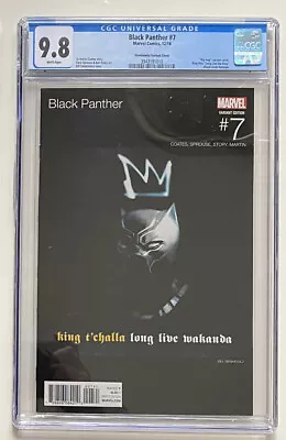 Buy Black Panther 7 Sienkiewicz Hip Hop Variant CGC 9.8 Long Live Wakanda Boseman • 203.23£