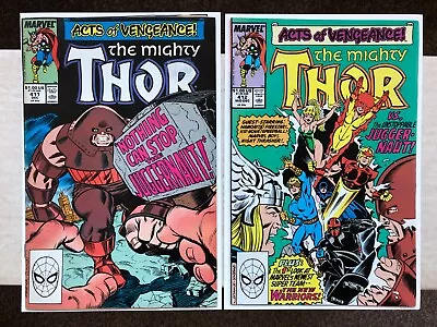 Buy Thor 411 And 412 (1989) 1st App Of The New Warriors. Juggernaut App • 19.99£