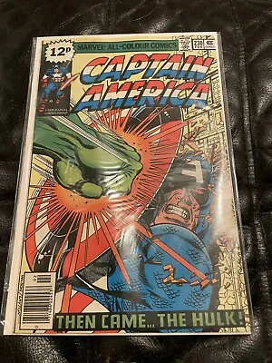 Buy Captain America 230 NEWSSTAND KEY Layton Wilson ICONIC Hulk Cover Marvel 1979 • 18.75£