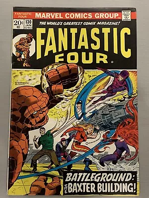 Buy FANTASTIC FOUR #130 VF(8.0)•Jim Steranko,John Buscema•Marvel (1973) • 20.11£