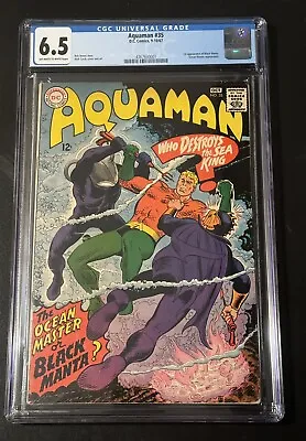 Buy Aquaman #35 CGC 6.5 OW/W Pages 1st Appearance Of Black Manta - KEY! BEAUTY • 433.02£