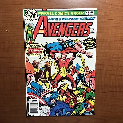 Buy Avengers #148 (1976) Bronze Age Squadron Supreme VF 8.0 • 15.82£