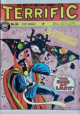 Buy TERRIFIC No. 34 - 1967 -  THE AVENGERS - DR. STRANGE - Steve DITKO Art - V GOOD • 5.99£