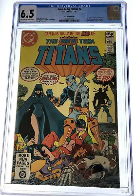 Buy New Teen Titans #2 CGC 6.5 DC Comics 1st App Of Deathstroke Dec 1980 • 154.95£